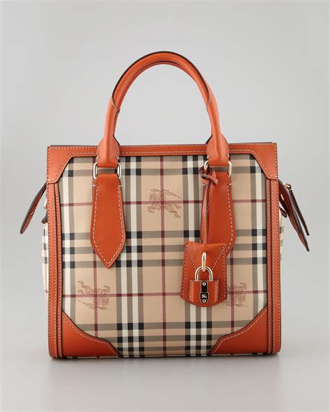 Burberry Small Haymarket Tote 